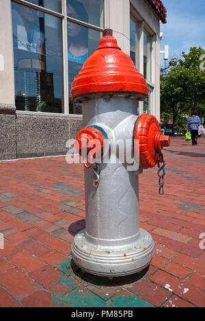 Poteau incendie à Boston, comté de Suffolk, Massachusetts, USA Banque D'Images