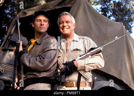 Publicité studio de toujours "l'A-Team' Dwight Schultz, George Peppard 1984 Tous droits réservés de la référence du fichier #  31706119THA pour un usage éditorial uniquement Banque D'Images