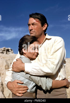 Gregory Peck et Jean Simmons, "le grand pays" 1958 UA de référence de dossier 31955 264THA Banque D'Images