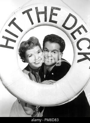 Debbie Reynolds et Russ Tamblyn, 'Hit' la Plate-forme de référence de dossier MGM 1955 31955 365 THA Banque D'Images