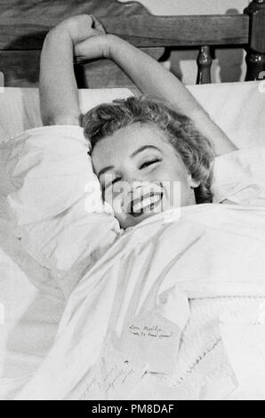 Marilyn Monroe est l'appendice est enlevé à cèdres du Liban de 1951 de l'hôpital de référence de dossier 31955 424 THA Banque D'Images