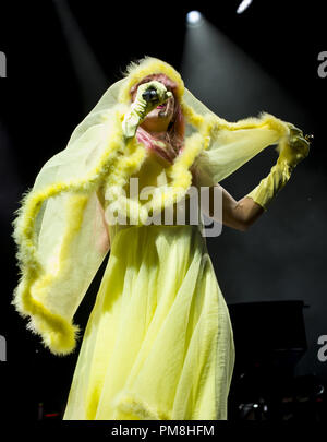 Singer Paloma Faith joue lors des sessions d'été d'Édimbourg par Princess Street Gardens comprend : Paloma Faith Où : Glasgow, Royaume-Uni Quand : 17 août 2018 : Crédit d'Euan Cherry/WENN Banque D'Images