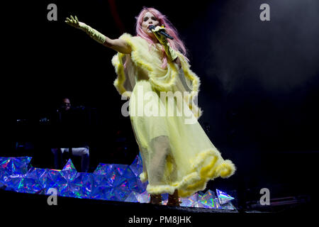 Singer Paloma Faith joue lors des sessions d'été d'Édimbourg par Princess Street Gardens comprend : Paloma Faith Où : Glasgow, Royaume-Uni Quand : 17 août 2018 : Crédit d'Euan Cherry/WENN Banque D'Images