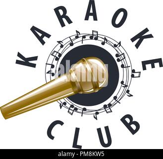 Logo vector karaoke Illustration de Vecteur