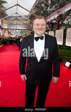 Nommé pour la MEILLEURE PERFORMANCE PAR UN ACTEUR DANS UN FILM - Comédie ou comédie musicale pour son rôle dans "le gardien", l'acteur Brendan Gleeson assiste à la 69e assemblée annuelle Golden Globes Awards au Beverly Hilton de Los Angeles, CA le dimanche, Janvier 15, 2012. Banque D'Images