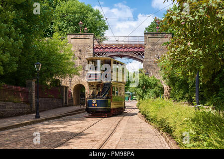 Crich Tramway Village Museum, Derbyshire, Royaume-Uni Banque D'Images