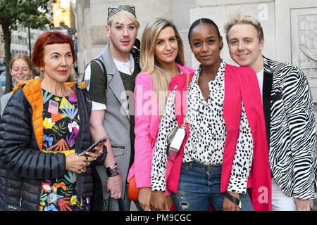 Londres, Royaume-Uni. 16 Sep 2018. Lewis-Duncan weedon,Victoria Brown,Annaliese Dayes, John Galea assister à la mode Scout - SS19 - London Fashion Week Day 2, De Vere Grand Connaught Rooms, Londres, Royaume-Uni. 16 Septembre 2018 : Crédit photo Capital/Alamy Live News Banque D'Images