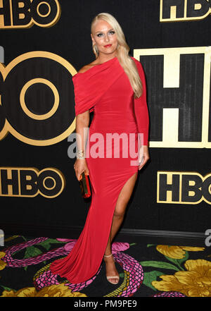 West Hollywood, CA, USA. 17 Sep, 2018. 17 septembre 2018 - West Hollywood, Californie - Lindsey Vonn. 2018 Emmy HBO a eu lieu au Pacific Design Center. Crédit photo : Birdie Thompson/AdMedia Crédit : Birdie Thompson/AdMedia/ZUMA/Alamy Fil Live News Banque D'Images