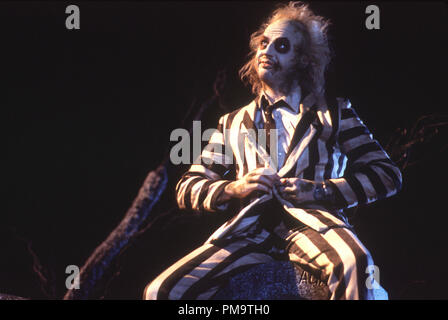 Publicité studio toujours de 'Beetlejuice' Michael Keaton © 1988 Warner Tous Droits Réservés #  de référence fichier 31694341THA pour un usage éditorial uniquement Banque D'Images