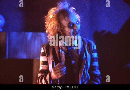 Publicité studio toujours de 'Beetlejuice' Michael Keaton © 1988 Warner Tous Droits Réservés #  de référence fichier 31694342THA pour un usage éditorial uniquement Banque D'Images