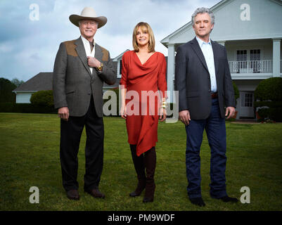 Encore de Patrick Duffy, Larry Hagman, Linda Gray à Dallas, Saison 1 (2012) Banque D'Images