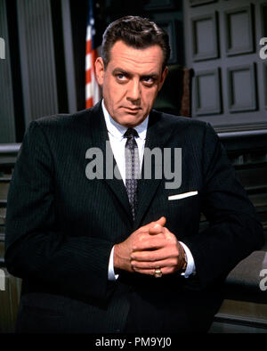 Studio publicité Still : 'Perry Mason' Raymond Burr circa 1963 référence du fichier 31780 183THA Banque D'Images