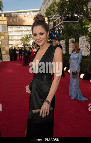 L'actrice Katharine McPhee assiste à la 70e assemblée annuelle Golden Globe Awards au Beverly Hilton de Los Angeles, CA le dimanche, Janvier 13, 2013. Banque D'Images