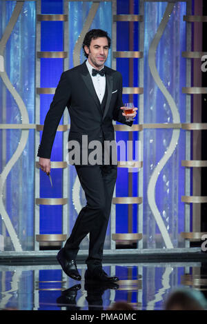 Sacha Baron Cohen acteur MEILLEUR FILM d'animation présente à la 70e assemblée annuelle Golden Globe Awards au Beverly Hilton de Los Angeles, CA le dimanche, Janvier 13, 2013. Banque D'Images