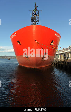 La proue du brise-glace, Aurora Australis, amarré au quai du Prince, Hobart, Tasmanie Banque D'Images