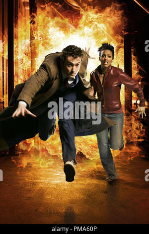 David Tennant et Freema Agyeman 'Dr. Qui' Série TV (Saison 3 : 2007) Banque D'Images