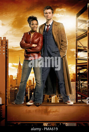 David Tennant et Freema Agyeman 'Dr. Qui' Série TV (Saison 3 : 2007) Banque D'Images