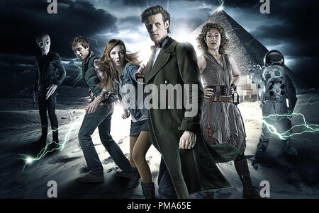 Alex Kingston, Arthur Darvill, Matt Smith et Karen Gillan 'Dr. Qui' Série TV (Saison 6 : 2011) Banque D'Images