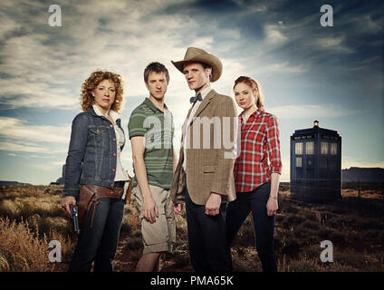 Alex Kingston, Arthur Darvill, Matt Smith et Karen Gillan 'Dr. Qui' Série TV (Saison 6 : 2011) Banque D'Images