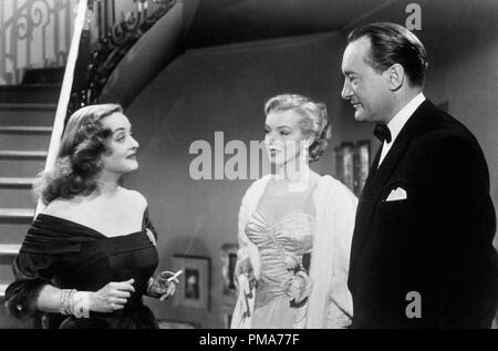 Bette Davis, Marilyn Monroe, George Sanders, 'All About Eve', 1950 20th Century Fox de référence de dossier 32263 065THA Banque D'Images
