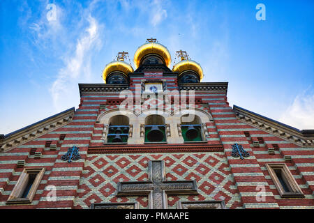 Eglise Orthodoxe Russe Alexander Nevskij (Nevsky) église située dans le centre historique Banque D'Images