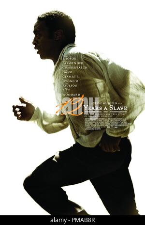 Chiwetel Ejiofor comme 'Solomon Northup' dans 12 ans un esclave. Poster Banque D'Images