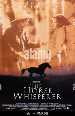 'Le Cheval Whisperer' - affiche de 1998 nous Touchstone Pictures Robert Redford, Kristin Scott Thomas référence #  32509 196THA Banque D'Images