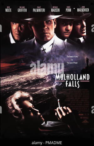 'Mulholland Falls' - affiche de 1996 NOUS MGM Nick Nolte, Melanie Griffith, Chazz Palminteri, Michael Madsen, Chris Penn référence #  32509 261THA Banque D'Images