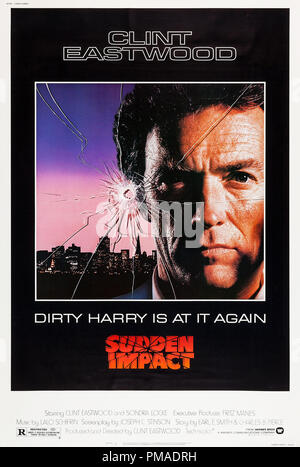 'Sudden Impact" --NOUS Poster 1983 Clint Eastwood Warner Bros référence #  32509 Fichier 343THA Banque D'Images