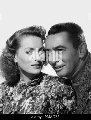 MacDonald Carey et Maureen O'Hara, 'Malaga' 1954 Columbia Pictures référence #  32633 935THA Banque D'Images