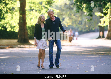 KIRSTEN DUNST comme Lizzie Bradbury et Paul Bettany comme Peter Colt à titre de travail Films comédie romantique Wimbledon. (2004) Banque D'Images