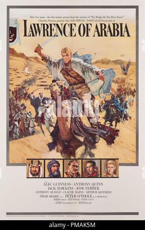 Peter O'Toole, "Lawrence d'Arabie' 1962 Colombie-Britannique Référence de fichier affiche #  33300 241THA Banque D'Images