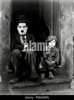 Charlie Chaplin, Jackie Coogan, 'l'enfant' (1921) Premier fichier national de référence #  33300 606THA Banque D'Images