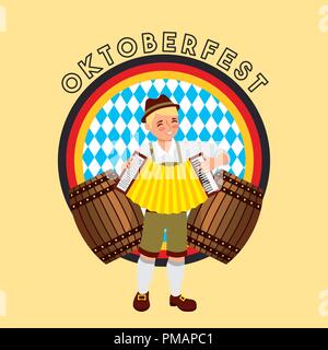 Célébration allemande oktoberfest Illustration de Vecteur