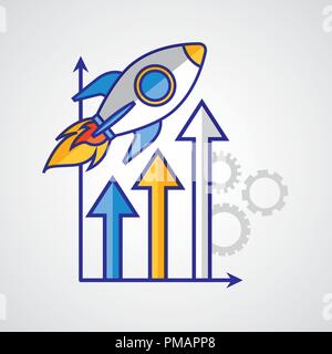 Fintech cryptocurrency bitcoin Illustration de Vecteur