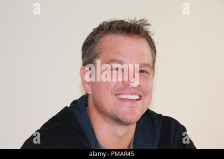 Matt Damon 'Elysium' Session de portrait, le 1er août 2013. La reproduction par les tabloïds américains est absolument interdit. Référence #  32067 Fichier 004CCR pour un usage éditorial uniquement - Tous droits réservés Banque D'Images