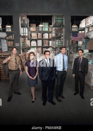 "Le Bureau" Saison 5 (2008 - 2009) Rainn Wilson, Jenna Fischer, Steve Carell, John Krasinski, B.J Novak Banque D'Images