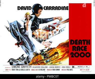 'Death Race 2000' (1975) New World Pictures l'affiche / Lobby Card File référence #  32914 459THA Banque D'Images