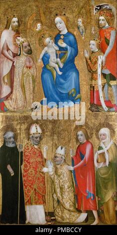 Peinture votive de l'Archevêque Jan Ocko de Vlasim. Date/Période : Ca. 1370. La peinture. Tempera sur panneau. Hauteur : 181,5 cm (71,4 in) ; Largeur : 96,5 cm (37,9 in). Auteur : THIERRY DE PRAGUE. Anonyme. Théodoric de Prague, (cercle). Banque D'Images