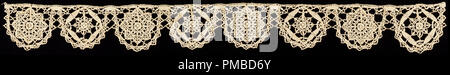 Frontière. Date/Période : début du 17e siècle. Frontière. Médium : linge de maison. Type de technique : La dentelle, continu. Auteur : Inconnu. Banque D'Images