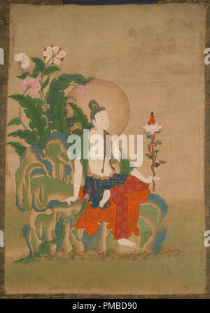 Avalokiteshvara, l'un des huit grands Bodhisattvas. Date/Période : 18e siècle. La peinture. Pigments sur toile pigments sur toile. Hauteur : 511,30 mm (20,12 po) ; largeur : 349,25 mm (13,75 po). Auteur : Inconnu. Banque D'Images