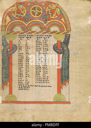 Canon Page de table. Date/Période : Ca. 1504 - 1505. Folio. Tempera sur parchemin. Hauteur : 345 mm (13,58) ; Largeur : 265 mm (10.43 in). Auteur : Inconnu. Banque D'Images