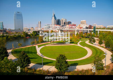 Riverfront Park, Nashville, Tennessee. Banque D'Images