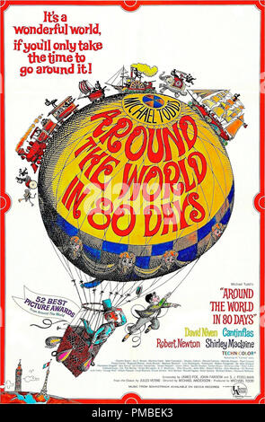 'Le Tour du monde en quatre-vingt (80) jours (1956) United Artists Référence de fichier affiche #  33371 765THA Banque D'Images