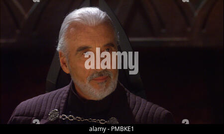 Christopher Lee, 'Star Wars Episode II : l'Attaque des Clones' (2002) Banque D'Images