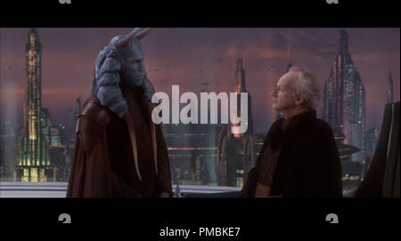 David Bowers, Ian McDiarmid, 'Star Wars Episode II : l'Attaque des Clones' (2002) Banque D'Images