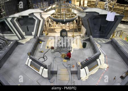 Le pont du navire amiral, le général Grievous' encore en construction dans 'Star Wars Episode III : La Revanche des Sith' (2005) #  de référence de fichier 32603 468THA Banque D'Images