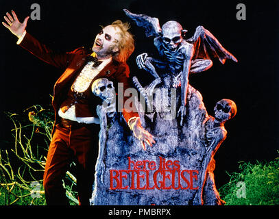 Publicité studio toujours de 'Beetlejuice' Michael Keaton © 1988 Warner Tous droits réservés de référence de dossier 32914 017THA pour un usage éditorial uniquement Banque D'Images