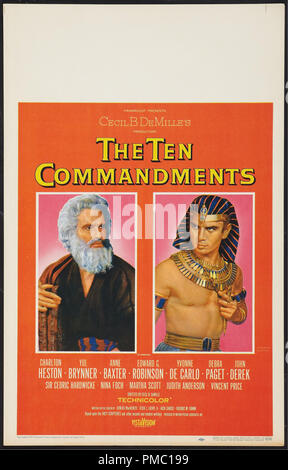 CHARLTON HESTON POSTER LES DIX COMMANDEMENTS (1956 Photo Stock - Alamy