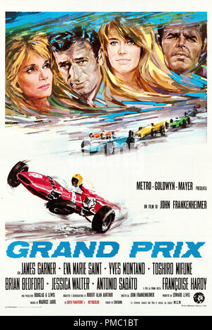 James Garner, Grand Prix (MGM, 1967). Référence de dossier Affiche italienne 33595 342THA Banque D'Images